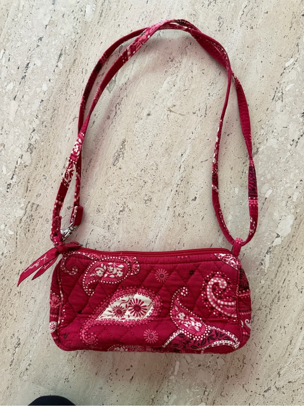 Vera Bradley Mesa Paisley Retired Quilted Crossbody Shoulder Bag